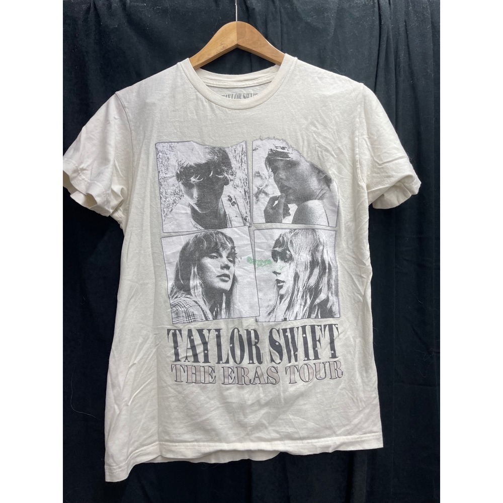 Taylor Swift The Eras Tour Concert T-Shirt Cream Graphic Tee North America Dates